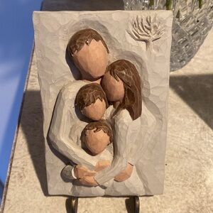 Willow Tree Family Susan Lorde Plaque with Stand